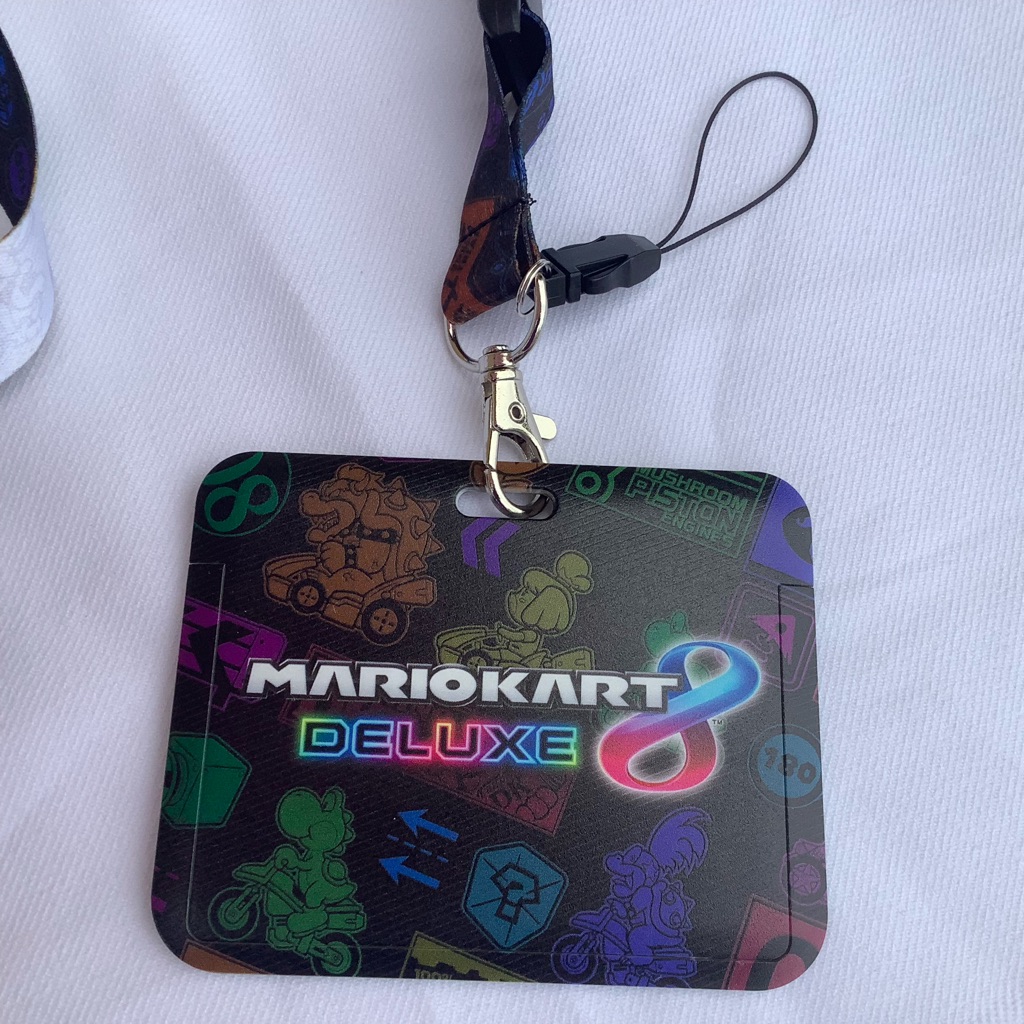 Deluxe Mario Kart 8 Lanyard - Rainbow In The Dark